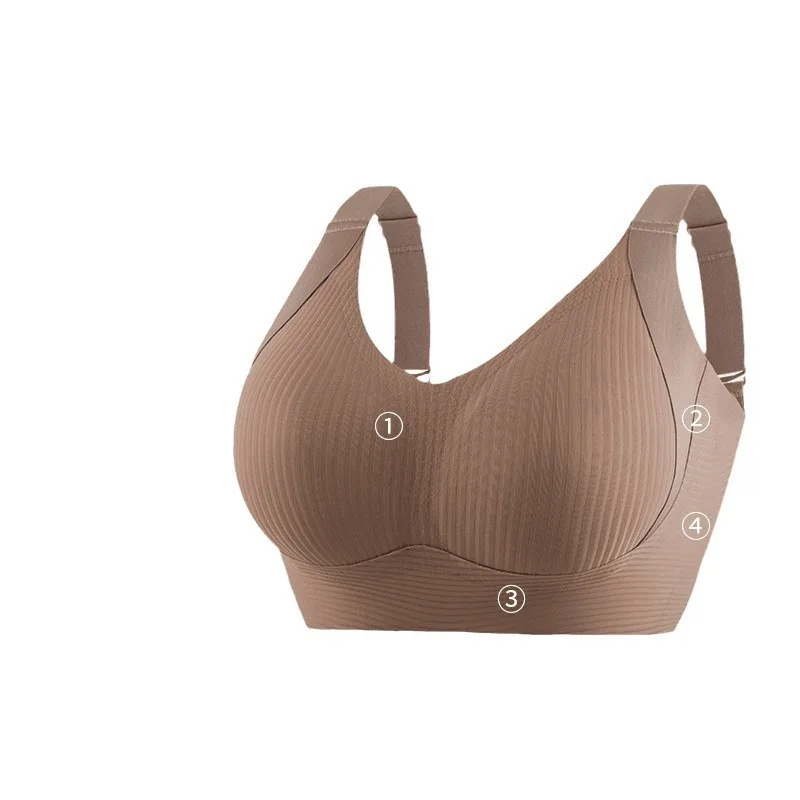 Nuova biancheria intima regolabile da donna senza marcia con seni grandi, reggiseni piccoli, anti-cedimento, taglia grande, seno senza traccia, da donna