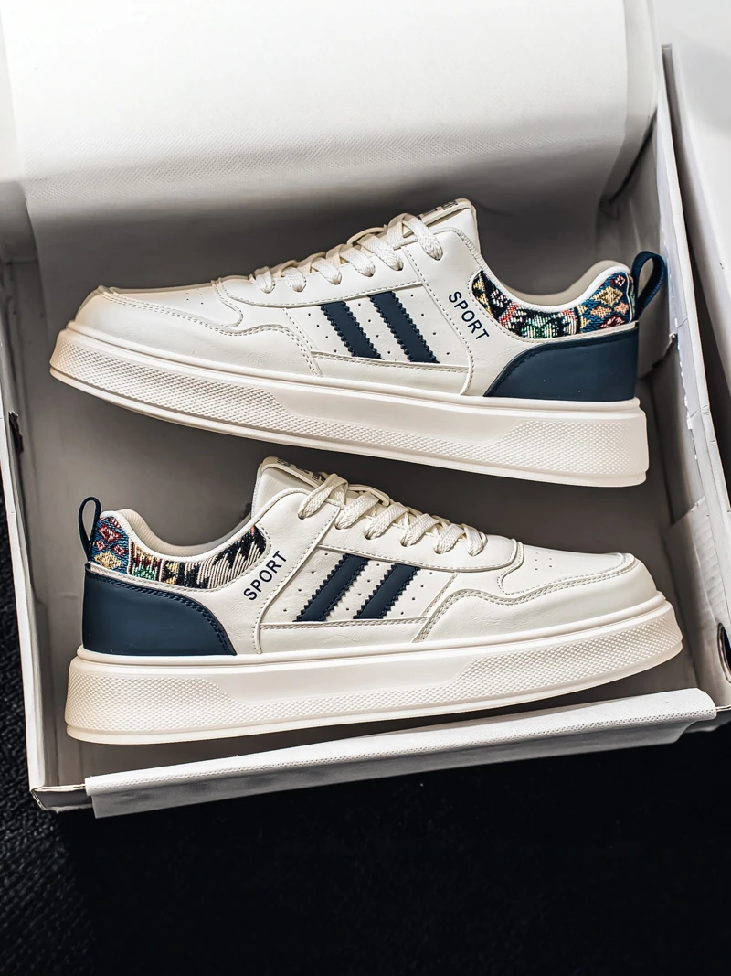 Men's Casual Shoes Anti-Slip Thick Bottom Leisure All-Match Youth Student Fashion Brand Board Shoes Spring Autumn Wear