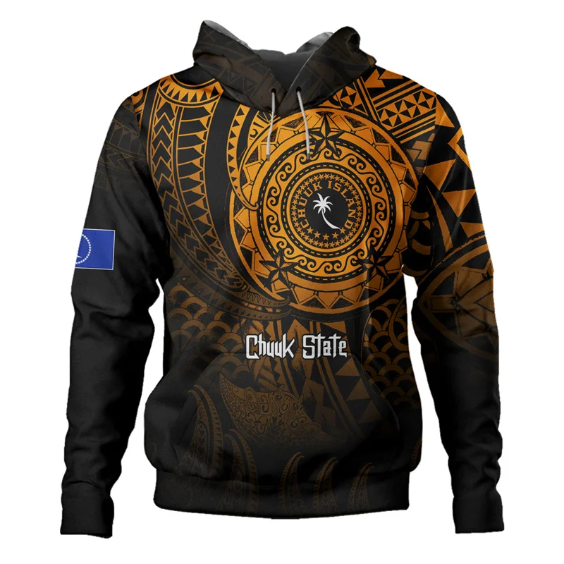 

3D Printing Chuuk State Coat Of Arms Polynesian Tattoo Lapu Lapu Sun Tribal Hoodies For Men Kid Fashion Hooded Hoody Pullovers