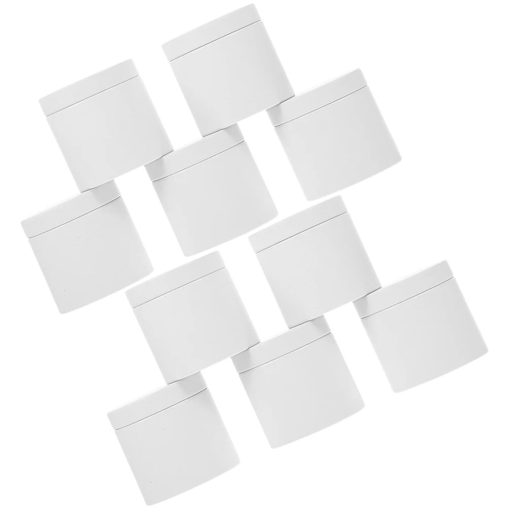 

10pcs Sealed Tinplate Canister Airtight Food Storage For Tea Candy Snacks Household Kitchen Bakery Coffee Shop Use Metal