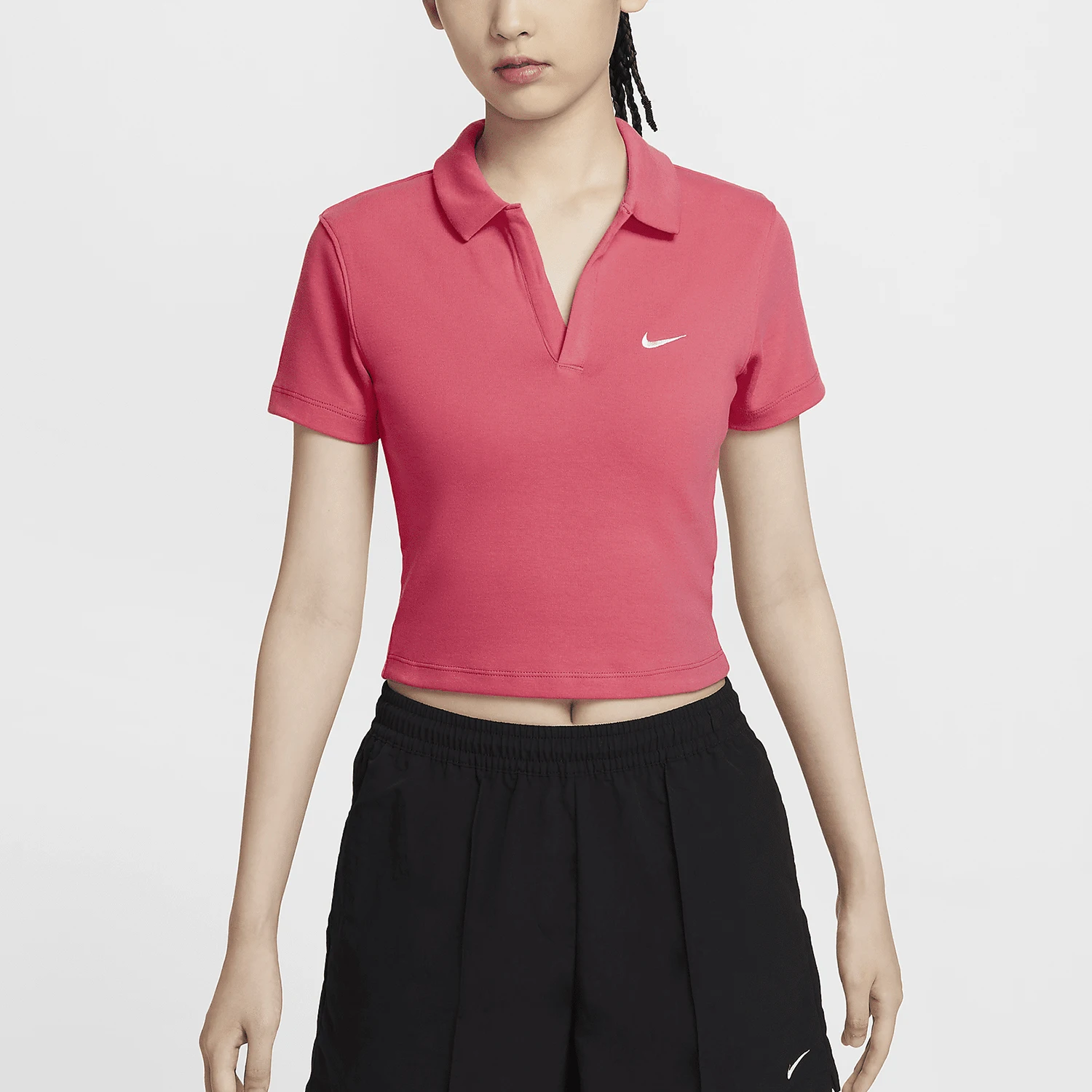

Nike Genuine 2024 New Women's Fashion Lapel Slim Fit Casual Short Sleeve DV7885-629
