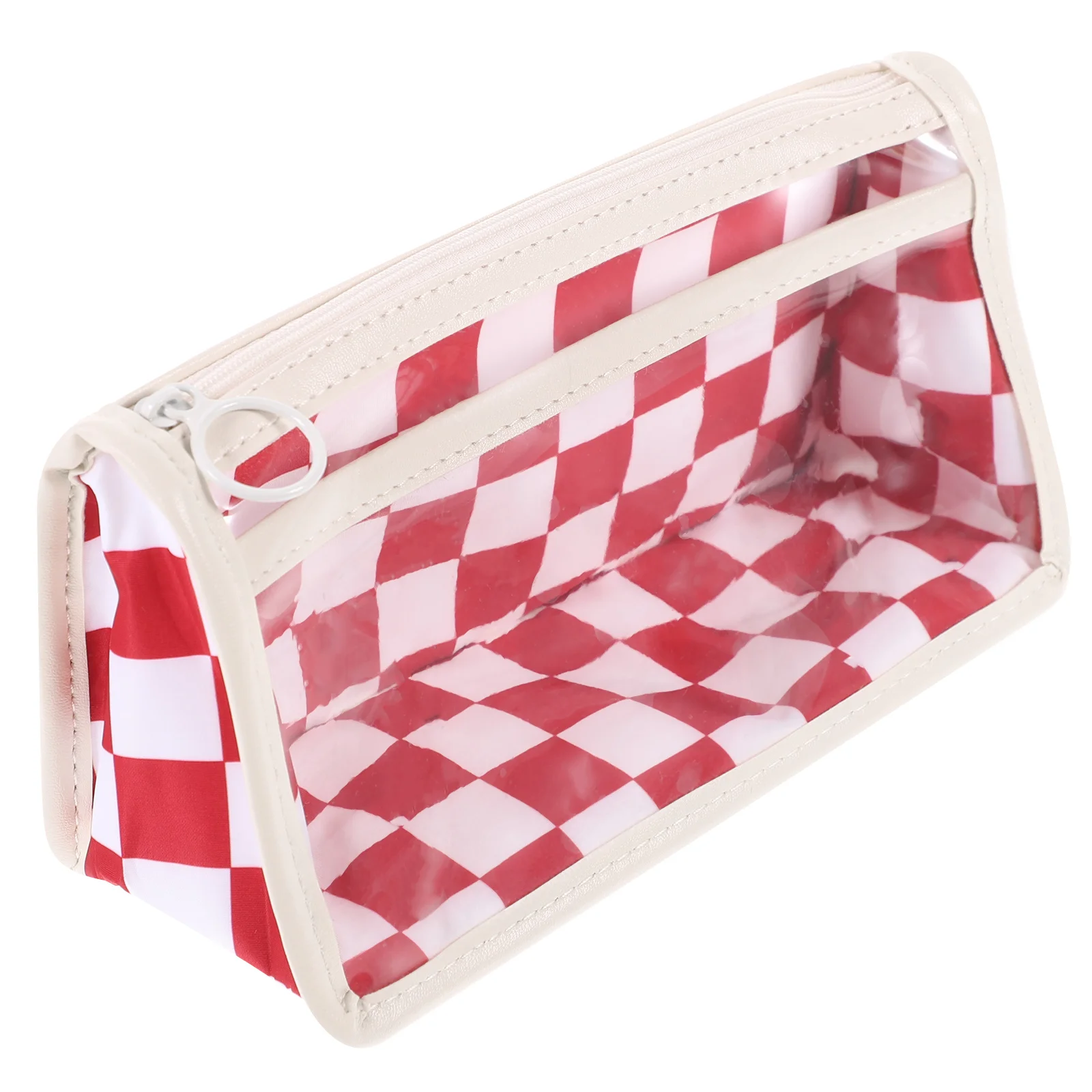 رقعة الشطرنج نمط حقيبة أقلام رصاص سعة كبيرة المحمولة متعددة الوظائف القلم حالة سستة إغلاق تخزين القرطاسية العملية #3