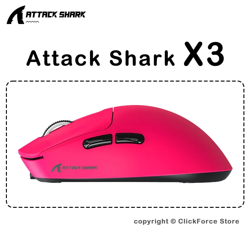 X3 Wireless Gaming Mouse 49g PAW3395 26000 DPI Tri-Mode Bluetooth2.4G Wired Programmable Mouse