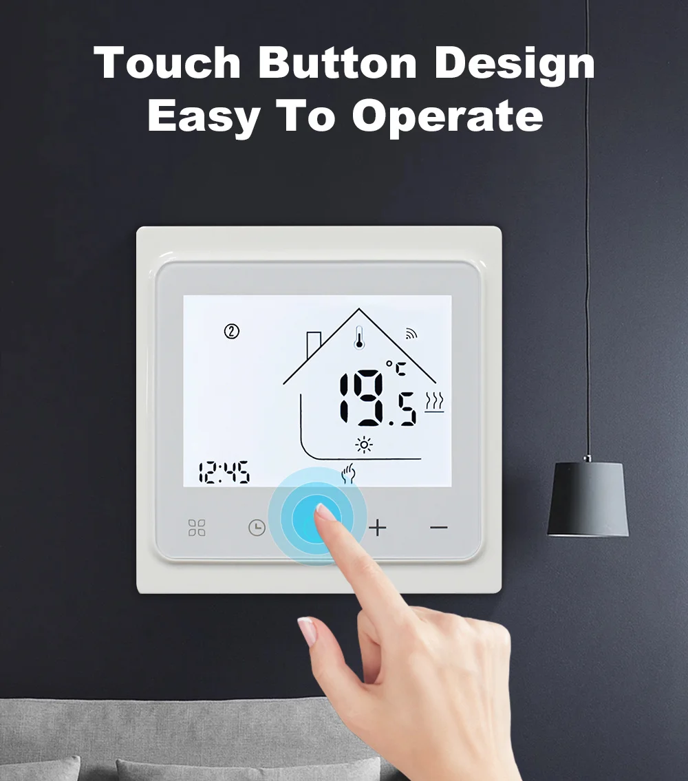 Smart Thermostat WiFi Temperature Controller for Water/Electric Warm Floor Heating Gas Boiler Works with Alexa Google Home Tuya