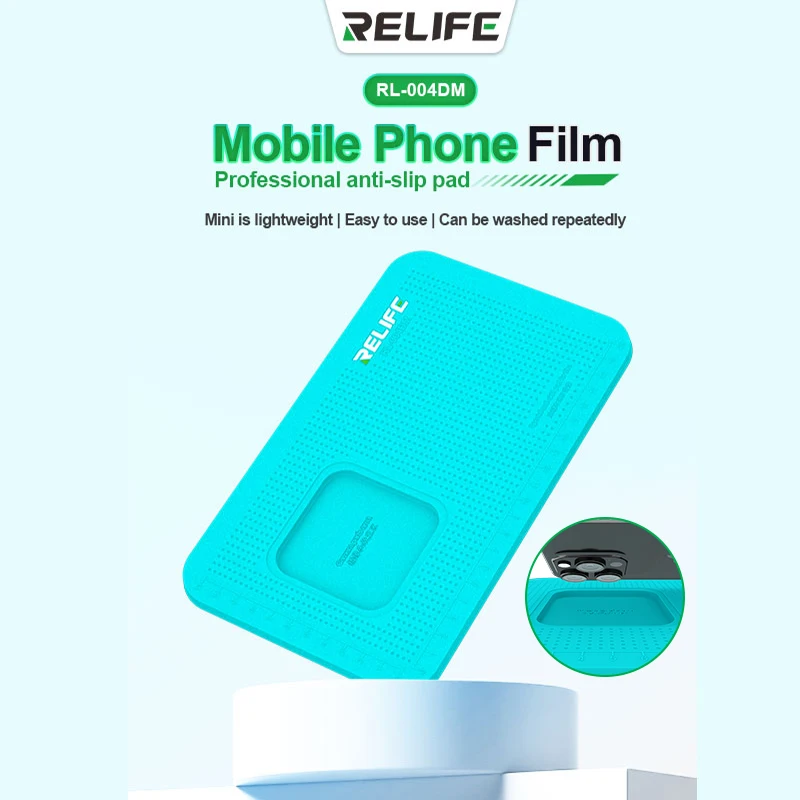 

RELIFE RL-004DM Mobile Phone Special Film Professional Anti-slip Silicone Pad Good Flexibility Mat For Phone Camera Watch Repair