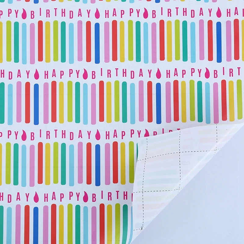 6 Pcs Wrapping Paper Sheets With Ribbons ,For Birthday Party Wrapping Paper Gift Wrap Papers,Present Gift Wrapping Paper