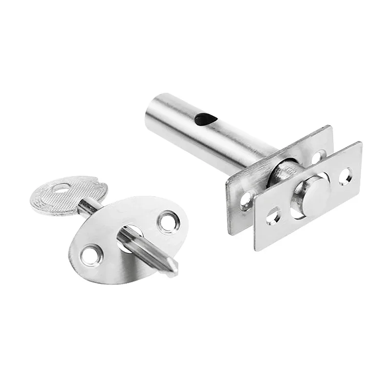 1/2PCS Fire Escape Aisle Lock Household Door Locks Invisible Mortise Security Rack Bolt Iron Pipe Well Lock Hardware