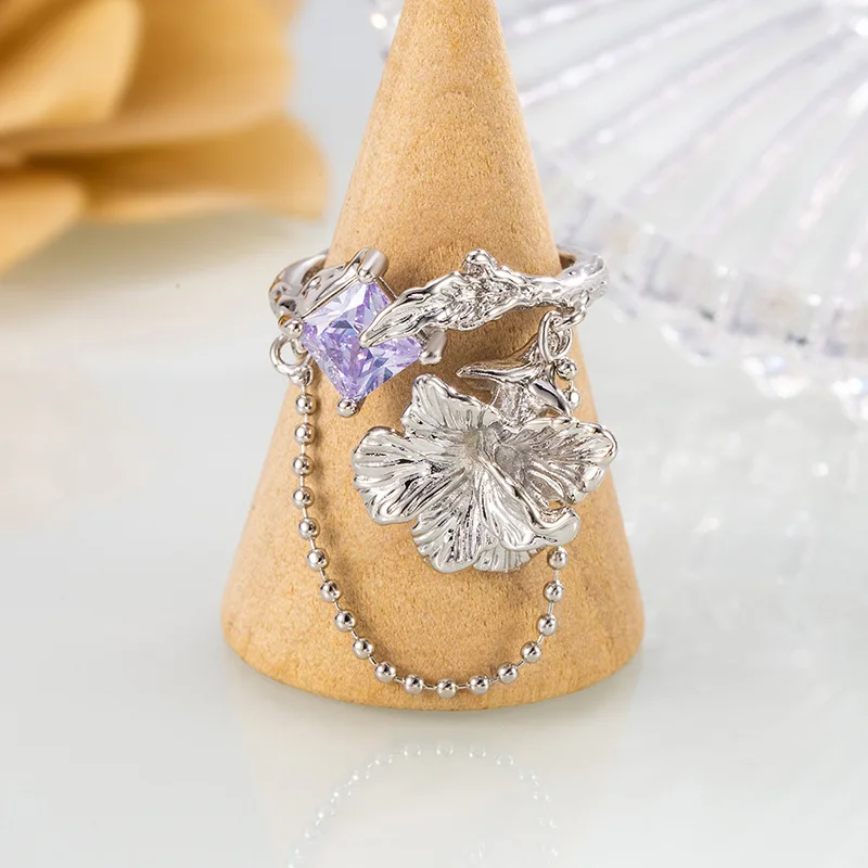 2025 خاتم القزحية، خاتم ذيل كوري عصري وأنيق، هو هدية مجوهرات شخصية #1