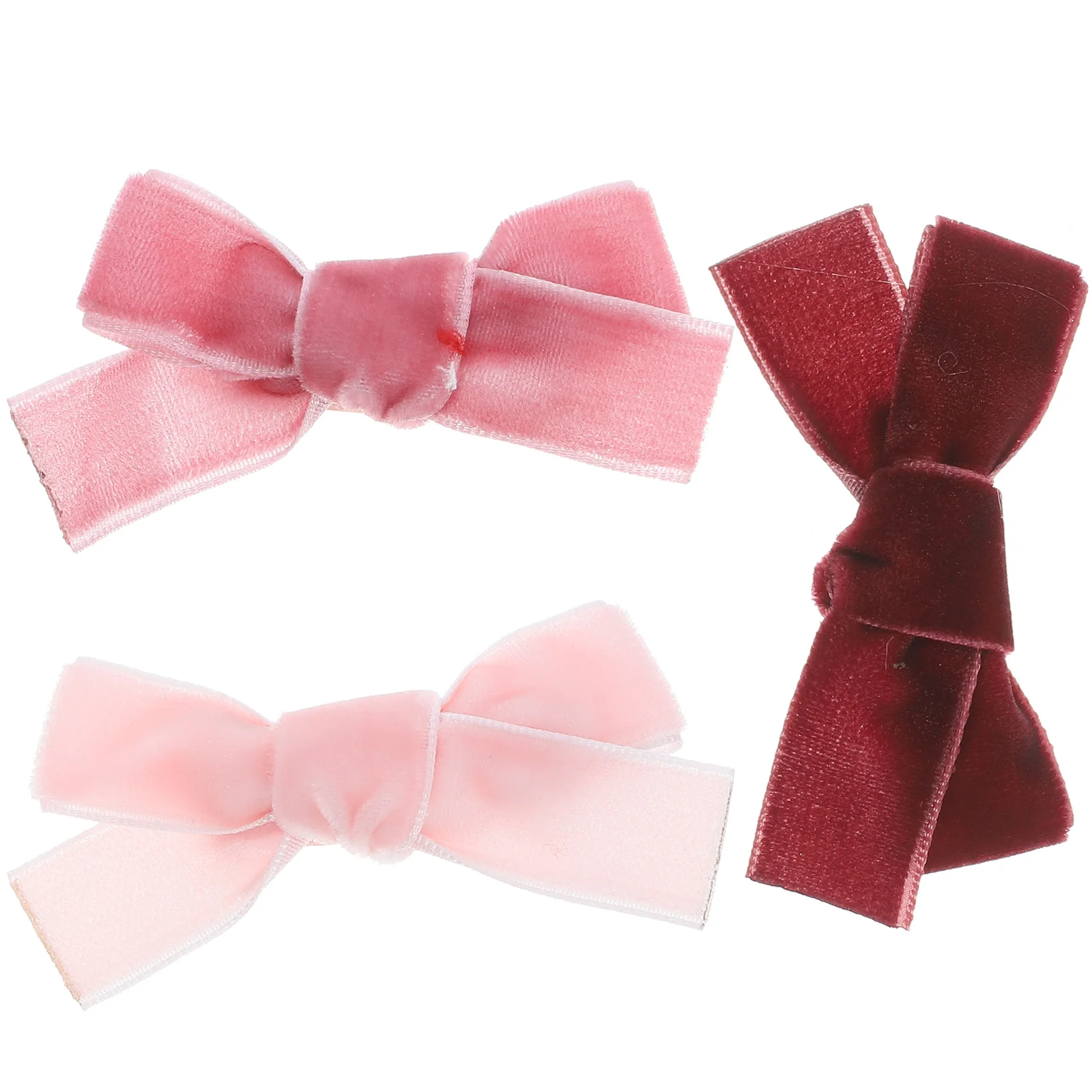 กิ๊บติดผมรูปโบว์ 3 ชิ้น ดีไซน์สวยงาม อุปกรณ์เสริมผมสำหรับวัยรุ่นอายุ 8-12 ปี กิ๊บติดผมโลหะผสมสังกะสีที่สวมใส่สบาย