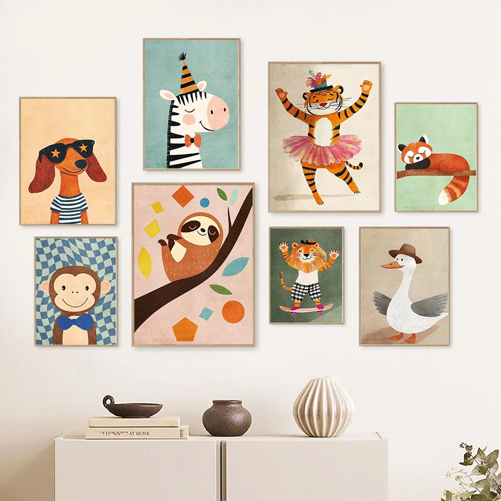 Baby Nursery Art - لوحة قماشية بدون إطار، ملصق ديكور