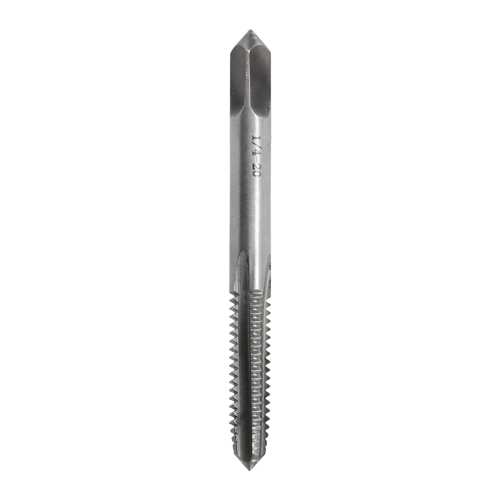 1pc 1/4-20 UNC-2B HSS Right Hand Thread Drill Screw Tap 70mm Spiral Point Straight Flute Hand Drilling Tools Screw Tap HSS