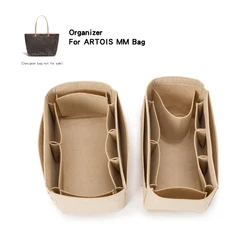 Felt Insert Organizer For Goyad ARTOIS MM Tote Bag Travel Makeup Shaper,Fit Luxury Designers Handbag Inner Liner Purses