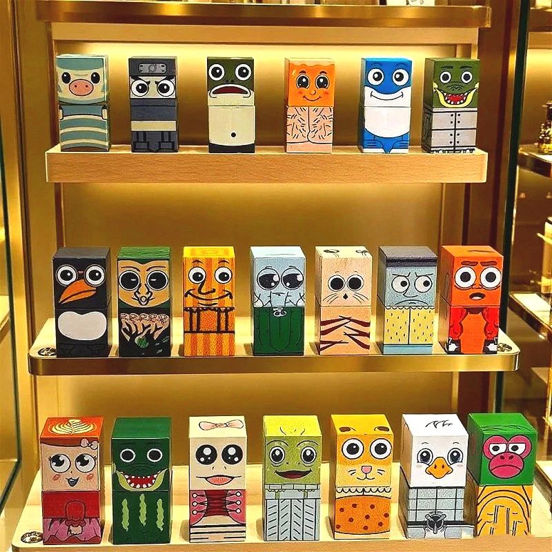 Neue Italiano Brainrot Tung Tung Sahur Magnetische Bausteine DIY STEM kinder Spielzeug Baustein Set Geschenk