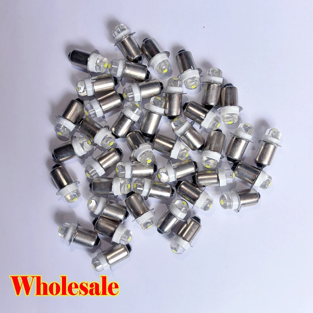 Wholesale 0.5W E10 / P13.5S White PR2 LED Flashlight Bulb 1-3V 1.5V 2.2V 1.7V 3V 2D Sell 6000K For Maglite Light