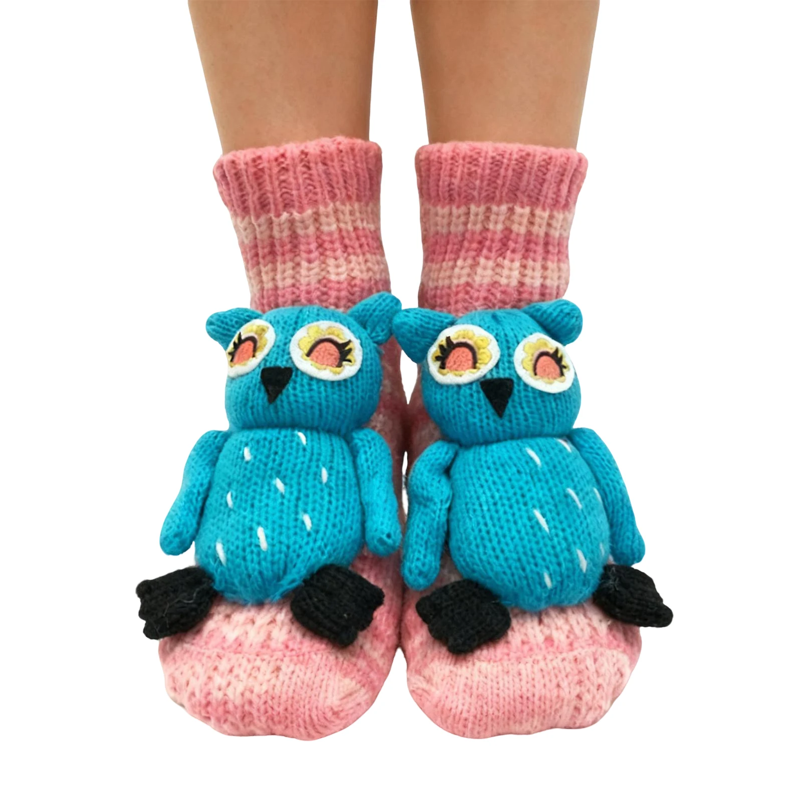 ثلاثية الأبعاد عيد الميلاد محبوك جوارب بصور حيوانات لطيف دافئ غامض سميكة الدافئة طاقم مع آذان ثلاثية الأبعاد للنساء المراهقين الاطفال المنزل الشتاء هدية عيد #4
