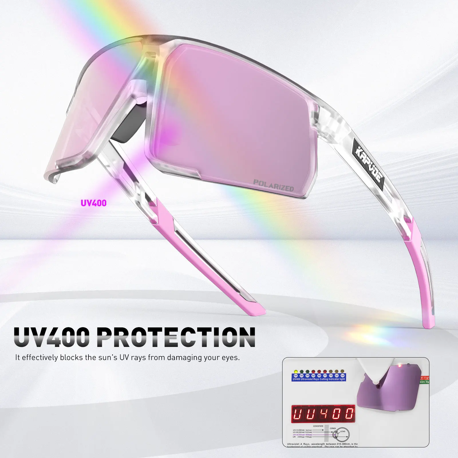 Kapvoe UV400 Protection Glasses Polarized Hikng Eyewear Driving Glasses Men Women Sports MTB Bike Eyewear Outdoor Riding Goggles