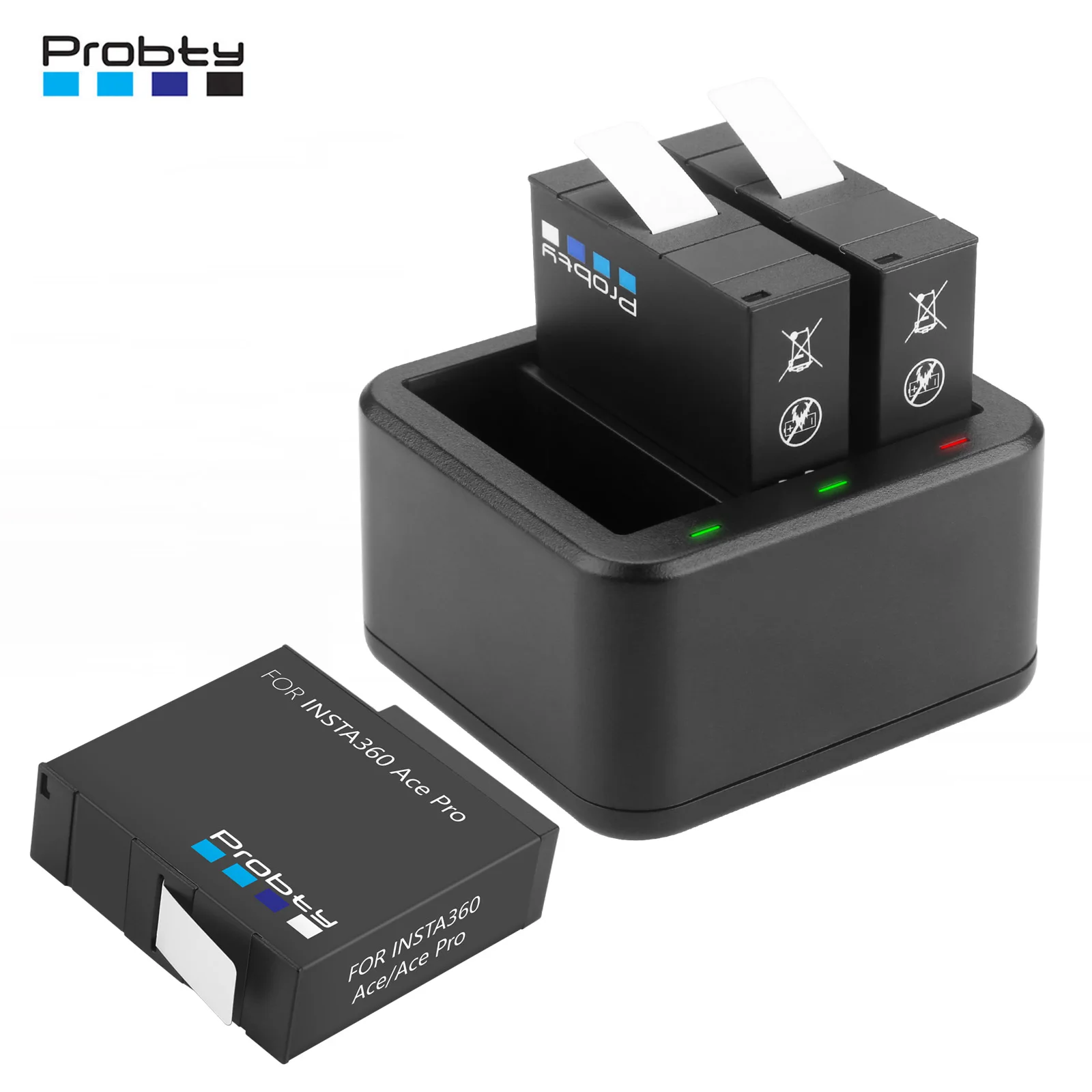 Probty 2200mAh High Capacity For Insta360 Ace Pro Ace Battery For Insta 360 Ace Pro 2 Action Camera Accessories