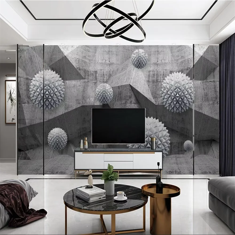 Custom Papel De Parede Modern minimalist industrial ball Photo Murals Living Room Bedroom Romantic Home Decor house decoration