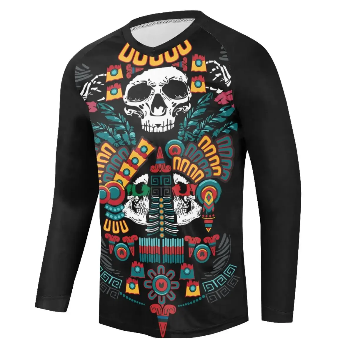 Men's Downhill Jersey 3D-printed Funny Pattern Long Sleeve 1pc Max Storm Cycling Quick-Dry Racing MTB Breathale Cycling Wear