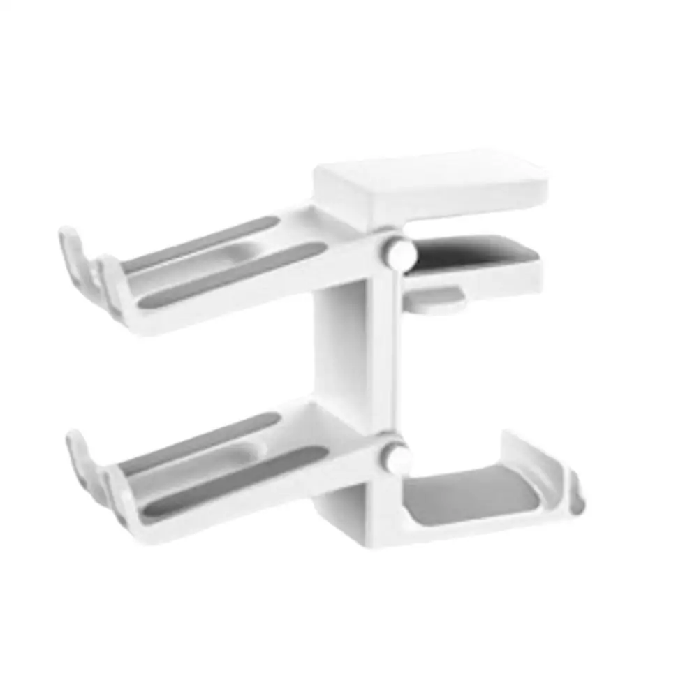 New Controller Headphone Stand For Desk 2 Gamepad Hangers 360° Rotating Headphone Holder Adjustable Clamp-on UnderDesk Hook T9K7