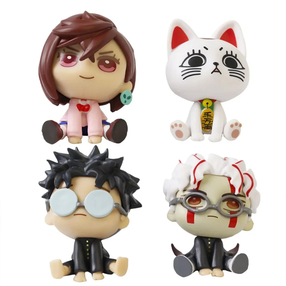 4 Stück 6cm Anime DanDadan Figur Highway Granny Ayase Momo Okarun Actionfigur PVC-Modell Sammlerstück Desktop-Zubehör Geschenk