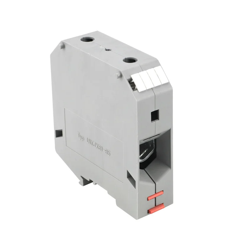 

1Pcs UK95N Industrial Power Terminal Block, 90mm² Heavy Duty Pure Copper & Flame Retardant DIN Rail Connector