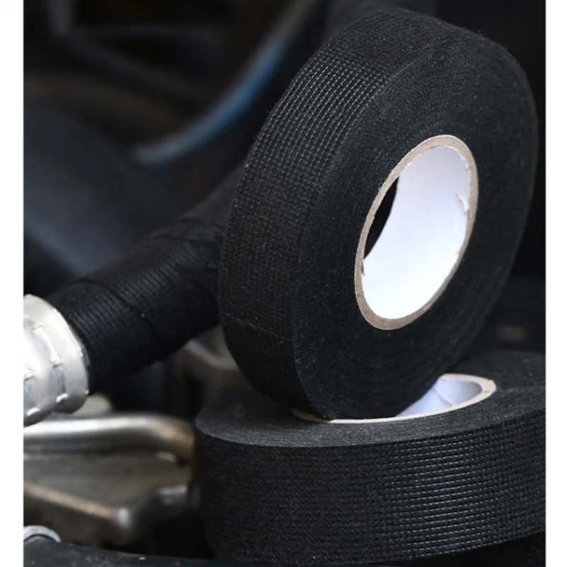 Kabelboom voor auto's Doekband Elektrische tape Draadkabel voor hoge temperaturen Zelfklevende stoffen tape Gemakkelijk te M68E
