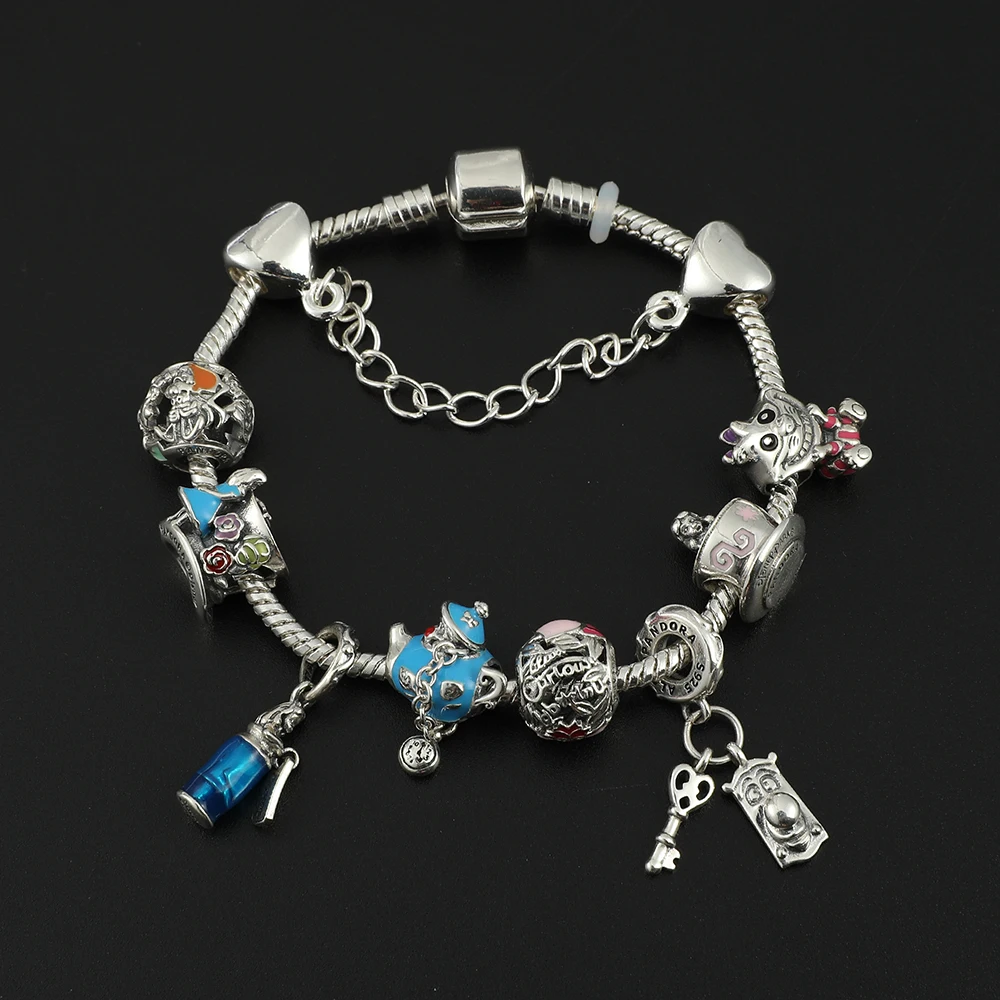 A new European and American fairy tale Alice in Wonderland combination bracelet jewelry