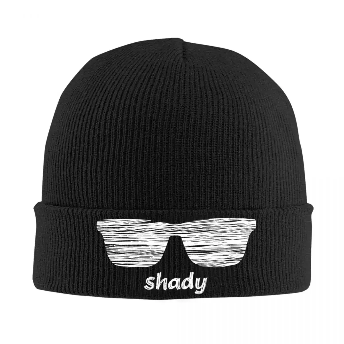 Shady Shades White Eminem Hats Autumn Winter Beanie New Hip Hop Music Album Cap Female Male Acrylic Skullcap