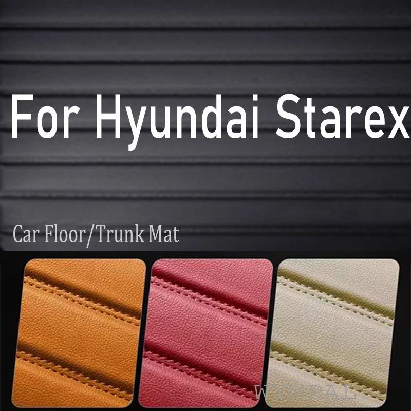 

Luxury Car Floor Mat For Hyundai Starex H-1 TQ 2008~2017 Anti-dirty Pad Car Acessories Full Set Mud Car Trunk Floor Mat Car
