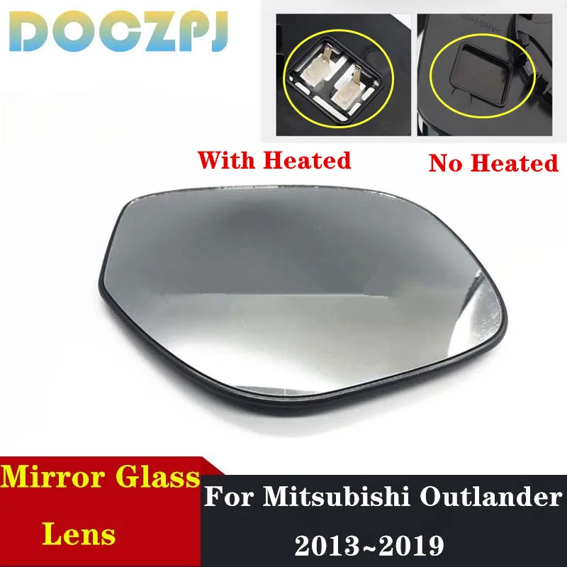 

Car Outer Rearview Side Mirror Glass Lens For Mitsubishi Outlander 2013 2014 2015 2016 2017 2018 2019 With Heated NO Heated
