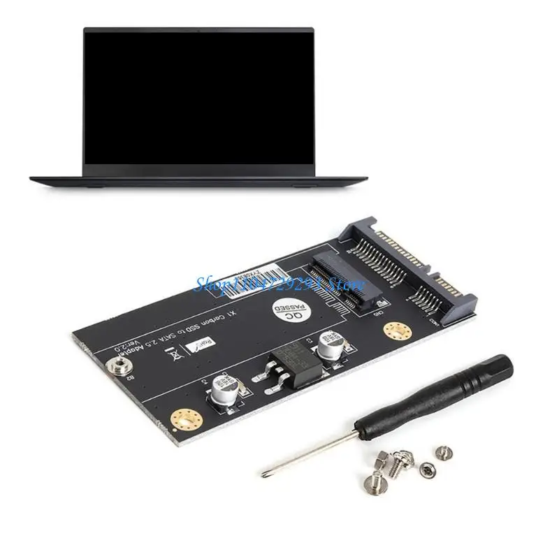 Y2GD 20+6pin SSD a 2.5in Converter Risers Adaptador cartão para componentes computador SSD carbono