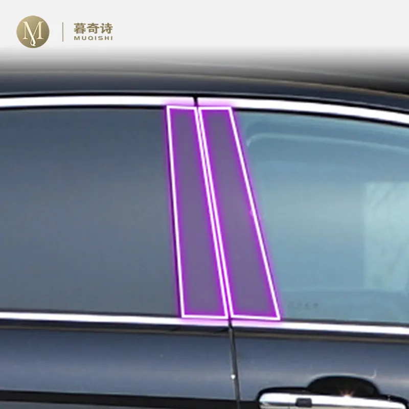 

For Red Banner H7 2018-2023 Car Exterior Body film B C Window pillar Scratch prevention Repair membrane TPU PPF Film Accessories