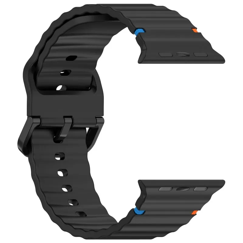 Silicone Strap for Apple watch straps 44mm 45mm 40mm 49mm 42mm 46mm 38 correa bracelet iwatch Series 9 8 7 6 SE 10 Ultra 2 band image 3