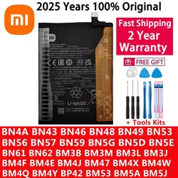 Xiaomi-Original Battery, Mi Redmi Note Pocophone Poco F1 F2 F3 3 3S X3 K30 4 4X K40 5 6 7 8 8T 9 9A 9C 9T 10 10S 10T 11 Pro Lite