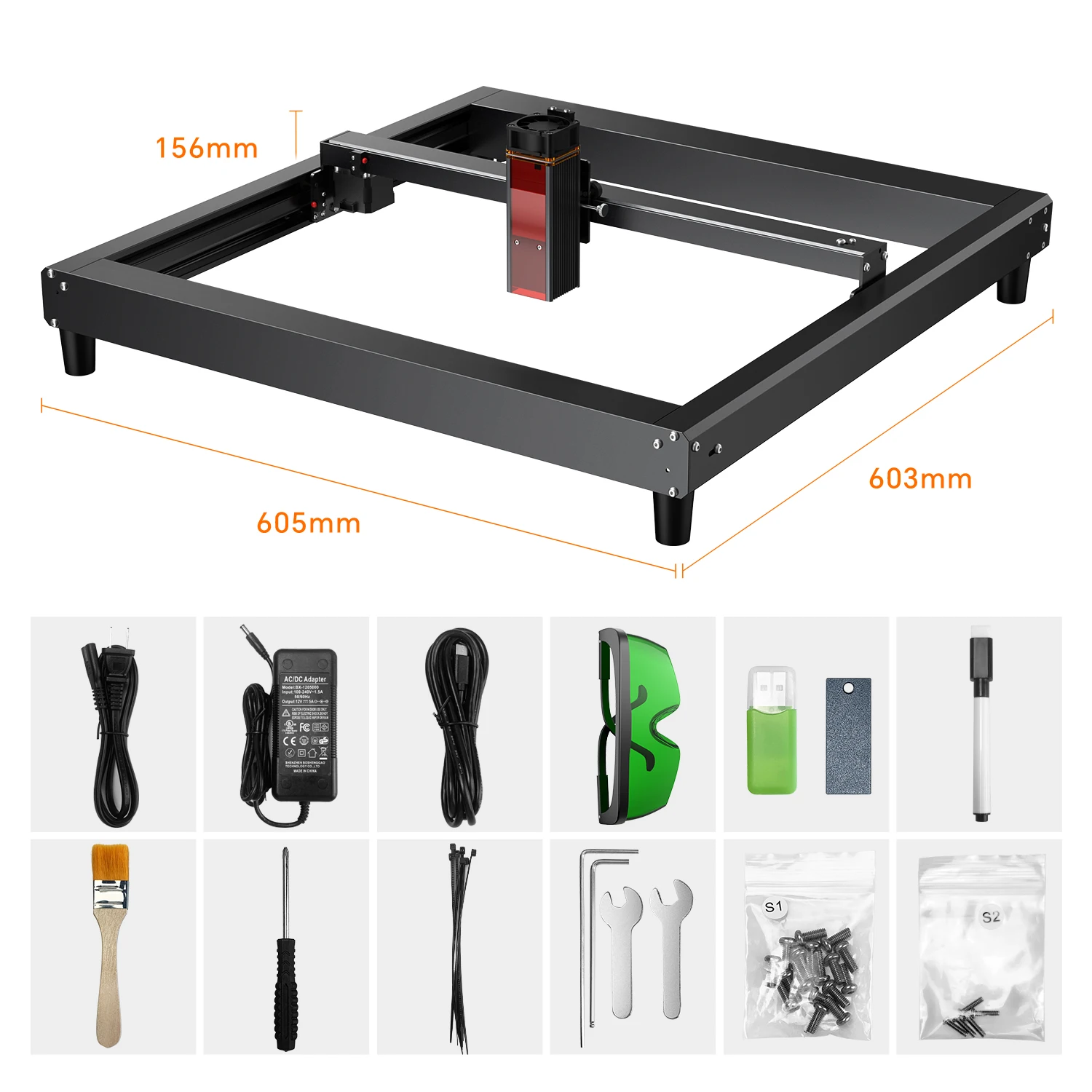 Multi-Function Laser Engraver CAVERJOY JL7 80W Large Carving Area DIY Laser Engraving Speed Laser Cutting and Engraving Machine