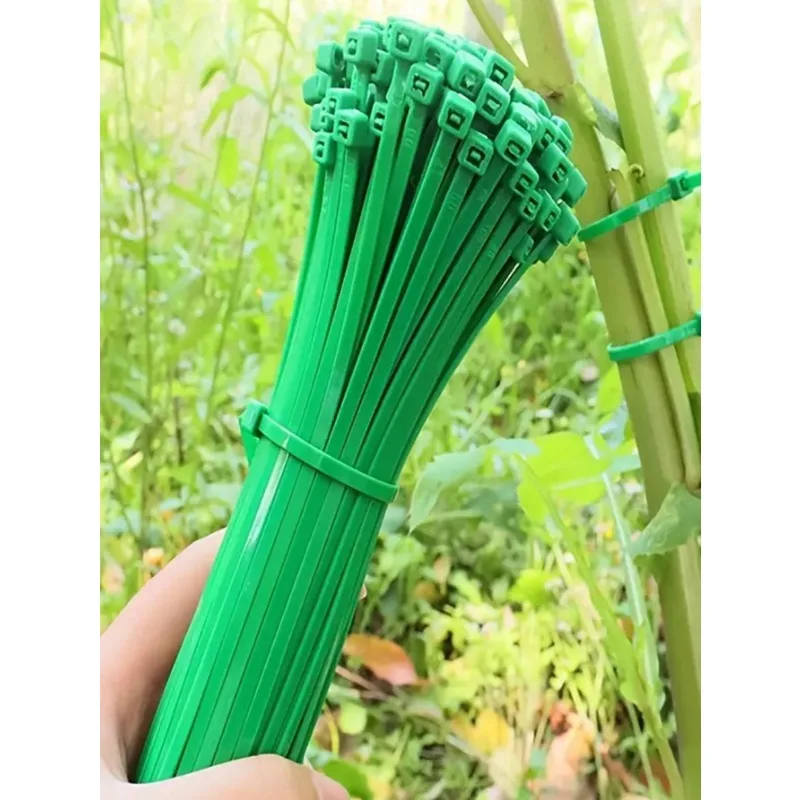 100pcs A set of,Gardening Strapping,zip Ties, Plastic Winding, Plant-fixing, Portable Gardening Cables, Gardening And Lawn Care