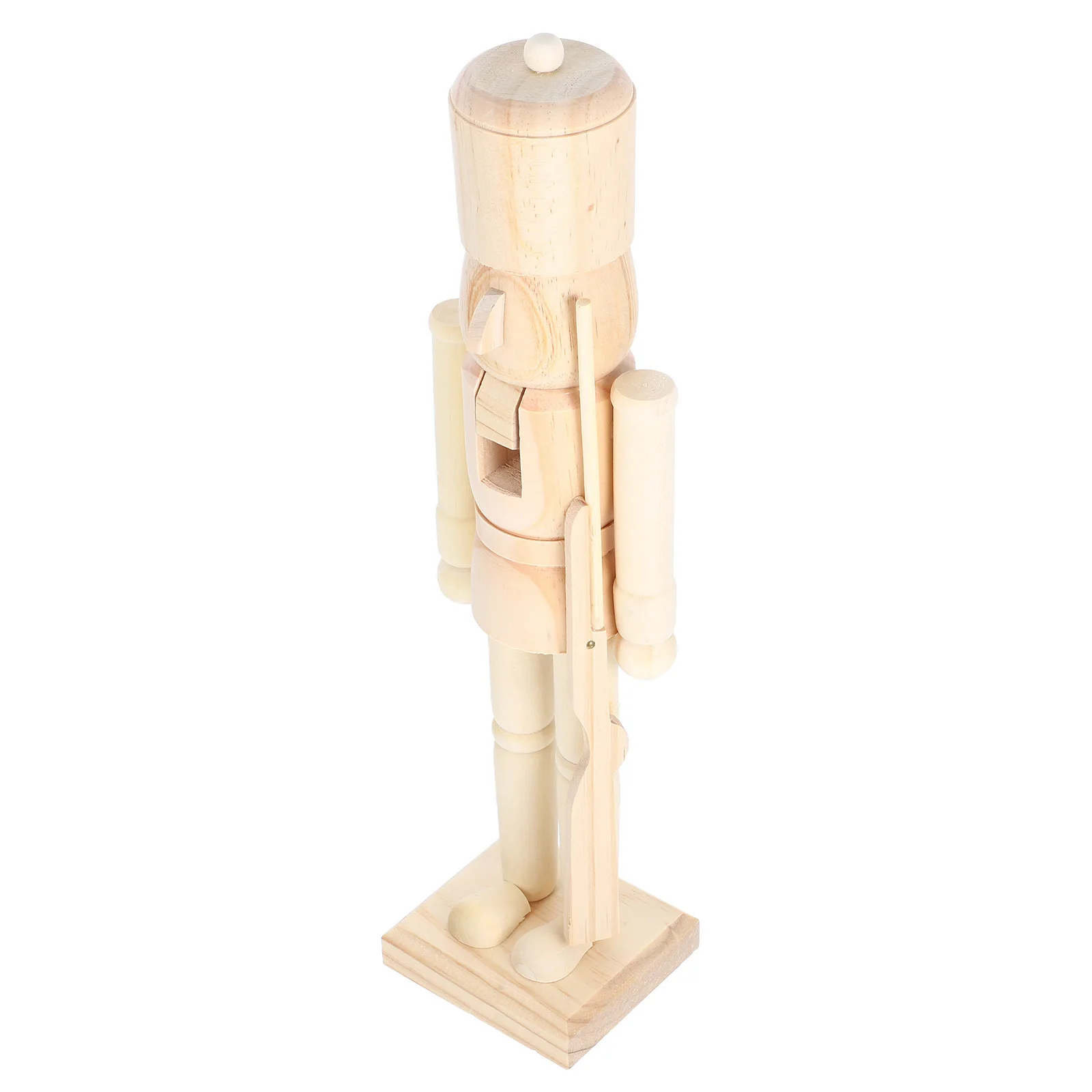 

Wooden Nutcracker Soldier Diy Ornament Unfinished Blank Figure For Christmas Decoration Craft Educational Home Coffee