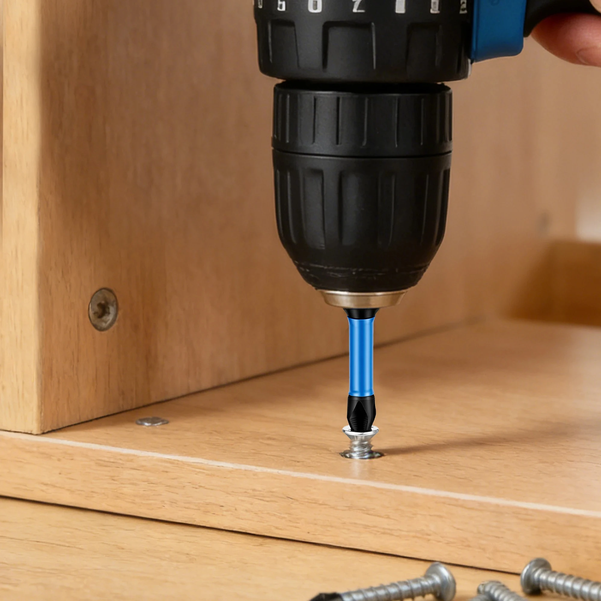 VEPAK VP1PH2025/VP1PH2050/VP1PH2090 Industrial Grade CRV Magnetic Tool Accessory Set-Nut Setter Socket, Bit Holder & Extension