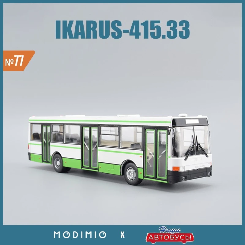 Modelo de autobús de aleación húngaro IKARUS-415.33 a escala 1:43 fundido a presión