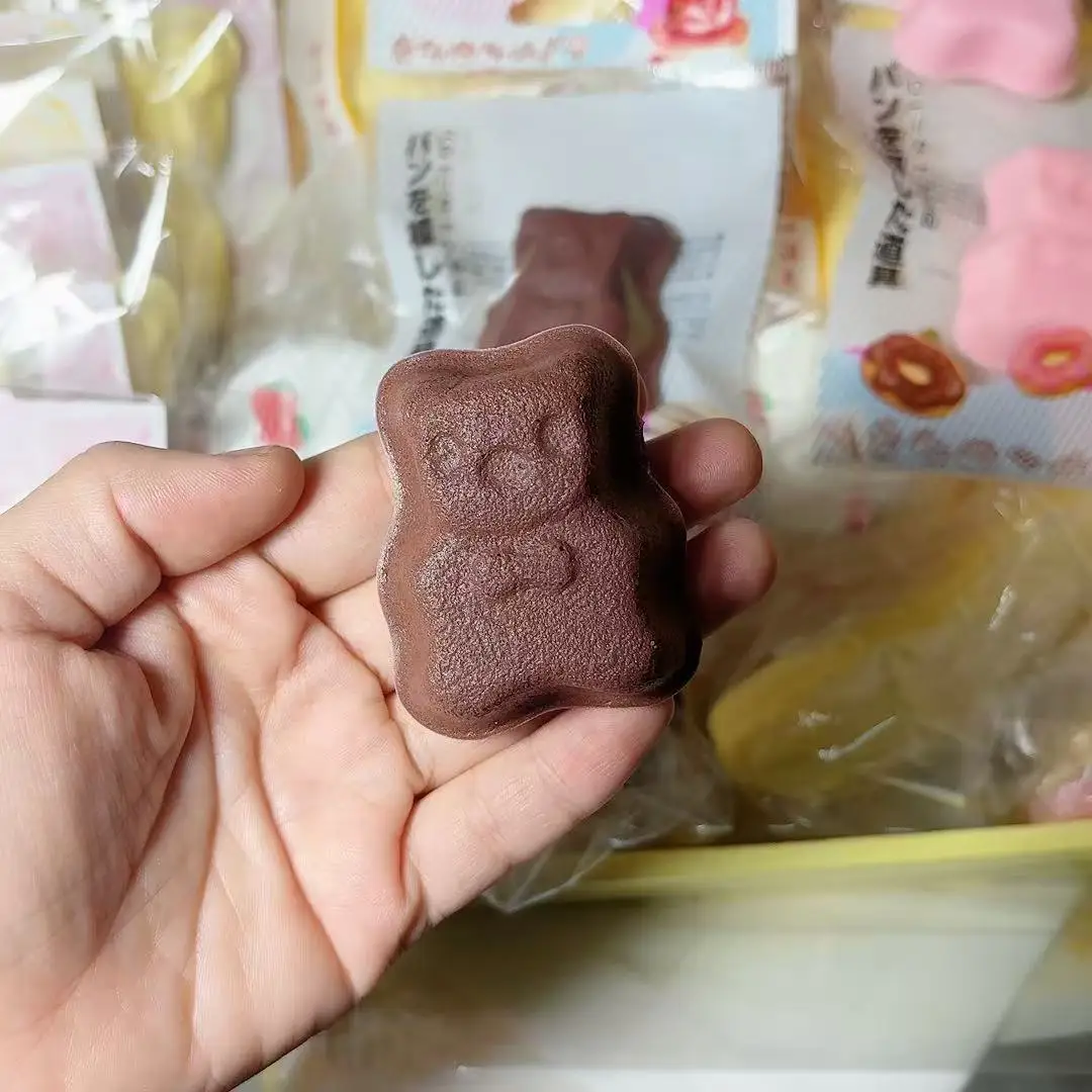 만화 동물 쿠키 PU 슬로우 리바운드 젖은 부드러운 스퀴즈 장난감 재미있는 곰 쿠키 귀여운 스퀴시 감촉 스트레스 해소 해피 피젯