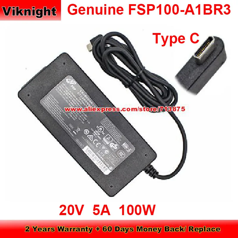 Genuine FSP100-A1BR2 AC Adapter 20V 5A 100W Type C for FSP FSP100-AIBR3 9NA1001402 FSP100-A1BR3 for ELO ESY15I5 ESY15I3 E692640