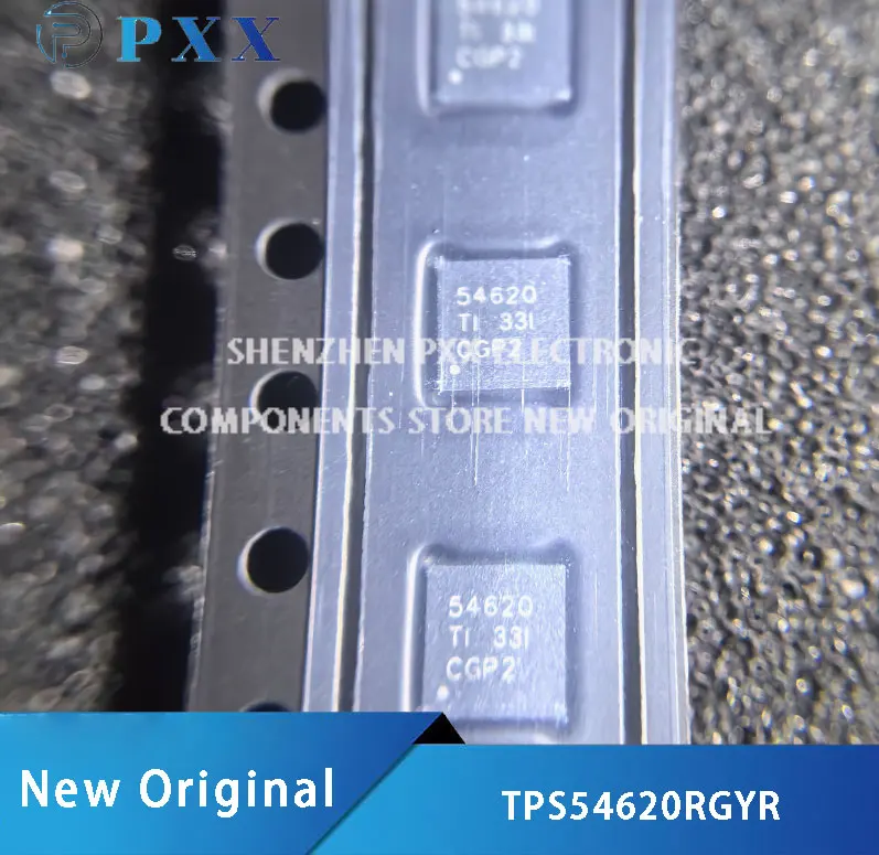 5Pcs New TPS54620RGYR TPS54620 4.5-V to 17-V Input, 6-A, Synchronous, Step-Down  Converter  VQFN-14