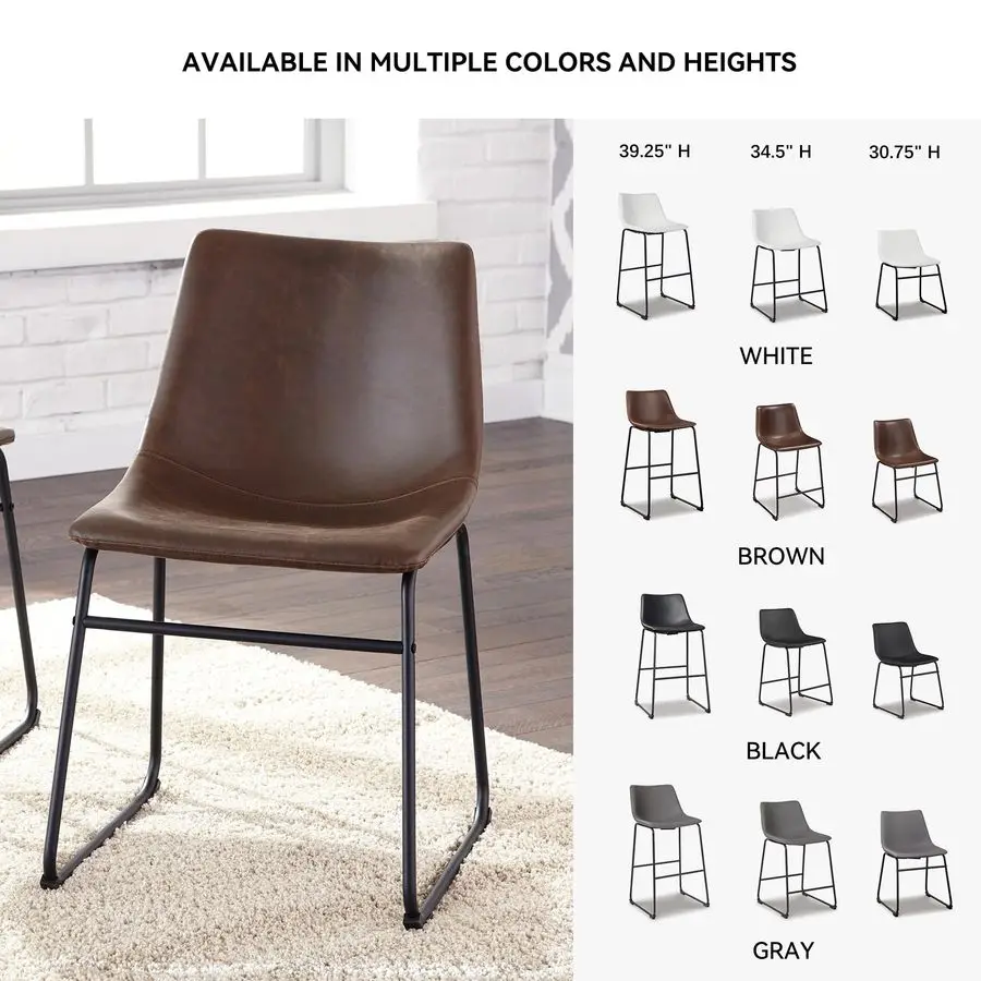 

Mid Century Centiar Dining Bucket Chair Set of 2, Black and Brown