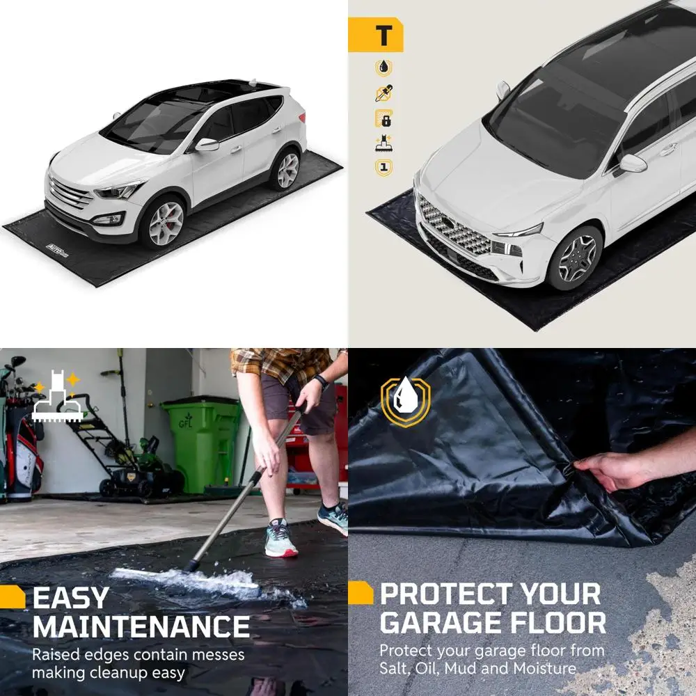سجادة أرضية جراج شديدة التحمل لسيارات الدفع الرباعي والشاحنات، مقاس 8 × 20 بوصة، محلول احتواء للمركبات الكبيرة #1