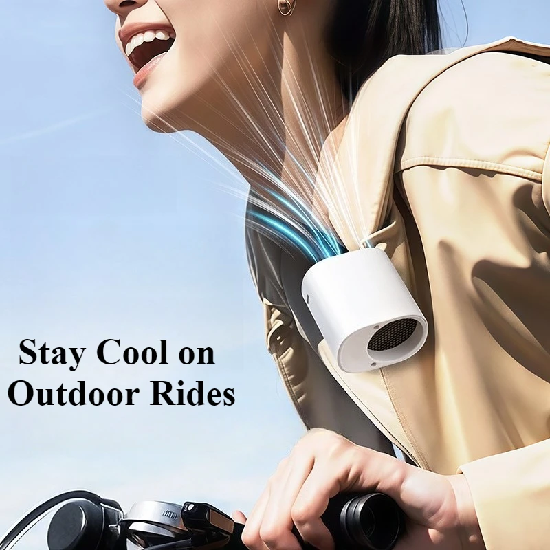 مروحة بمشبك سيارة محمولة 360 درجة °   مروحة خصر صغيرة قابلة للدوران 100 سرعة للرياح، مروحة USB قابلة لإعادة الشحن، منخفضة الضوضاء للمنزل والمكتب والرياضات الخارجية