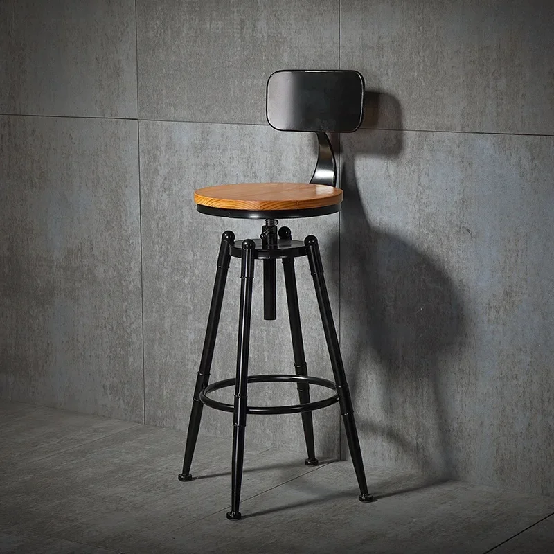 

GG2022Industrial style adjustable high chair leisure tea shop high stool