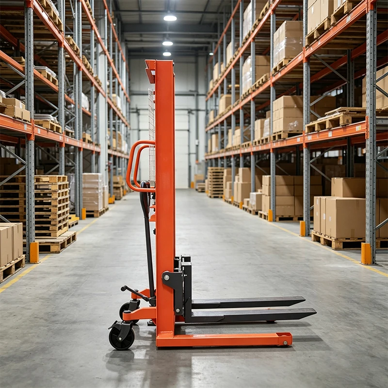 Modern Electric Pallet Stacker with 1000/1500/2000kg Capacity 90mm Lowered Fork Height Advanced Design Stacker