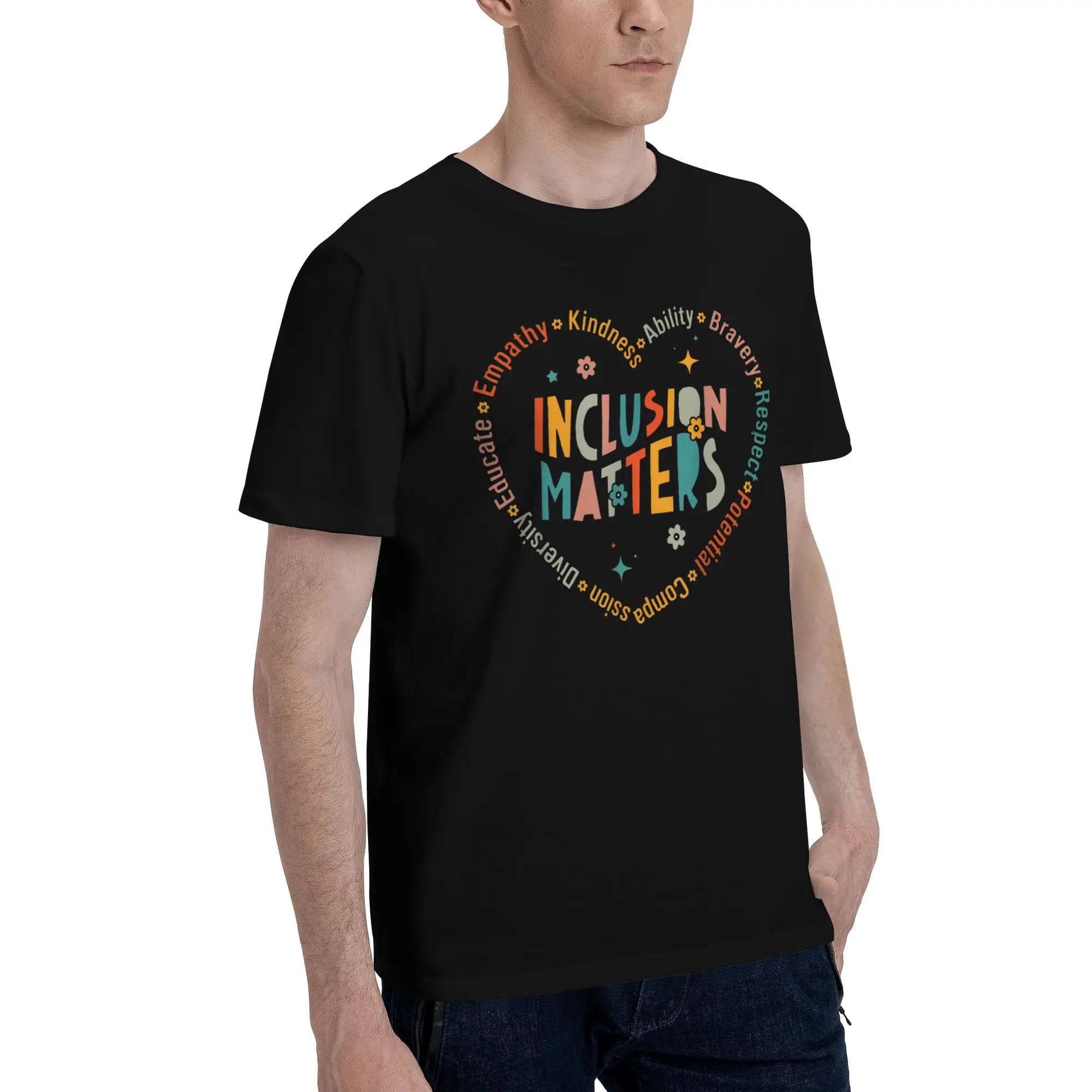 Autism Awareness Respect Love Support  Graphic Print T Shirts for Men Women  100% Cotton  Tee Shirt Clothes