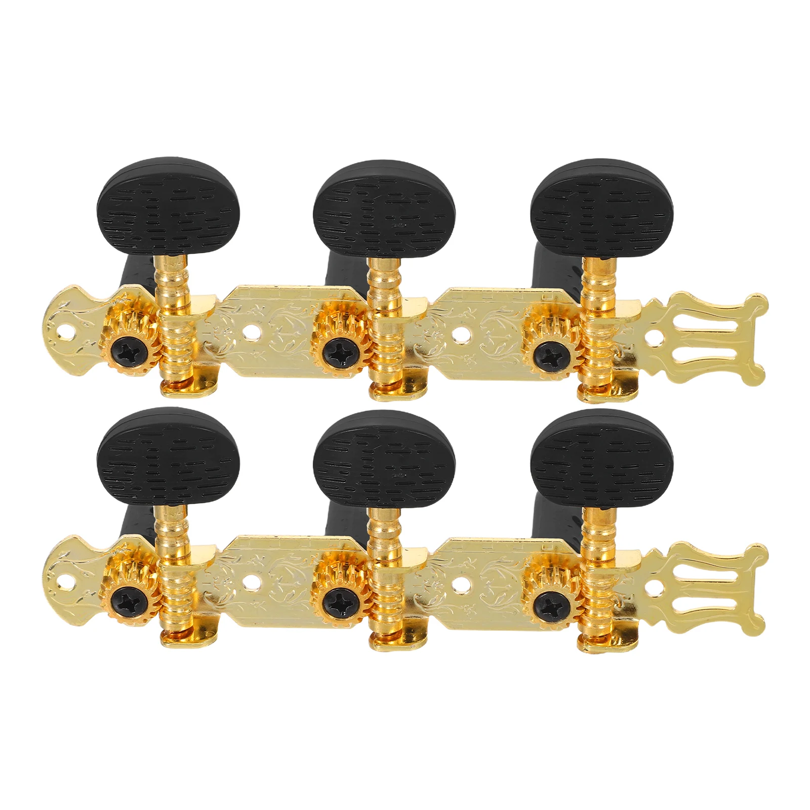 

2pcs Guitar Tuning Pegs Open Design Lightweight Bass Tuners Quick Adjustment Stable Performance For Acoustic Ukulele Travel Use